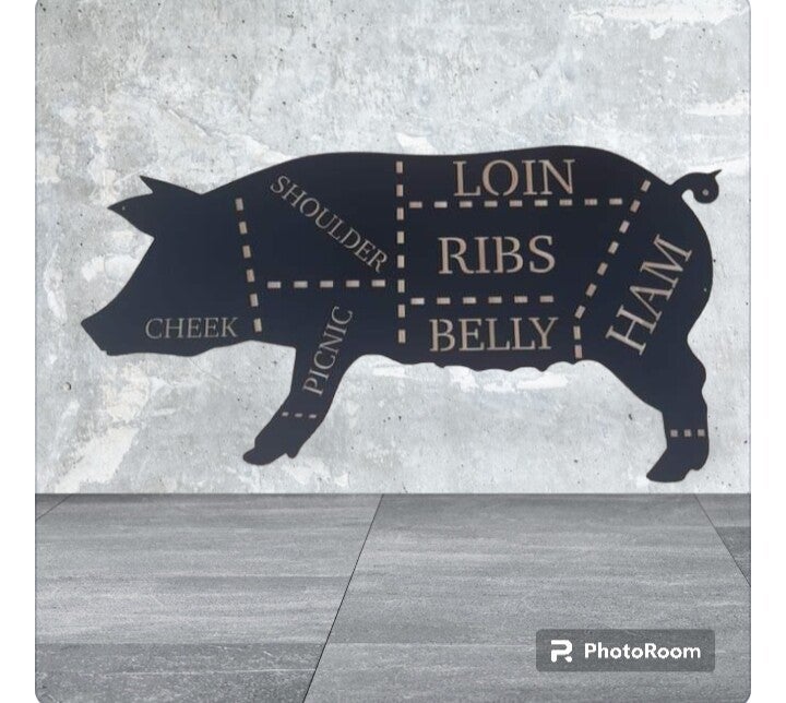 Butcher-Style Pig Cut