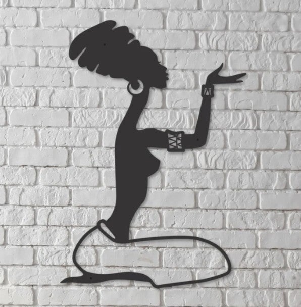 African Woman Kneeling