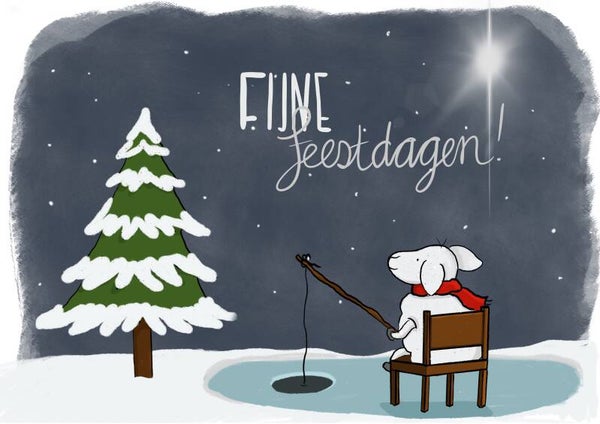 Kerstkaart “Vissen”