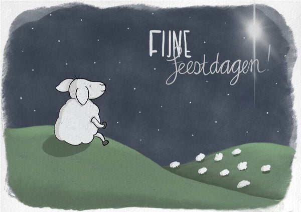 Kerstkaart “De ster”