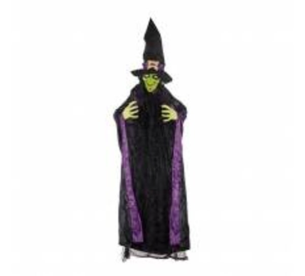 Halloween 1.8M Hanging Witch With Sound And Light