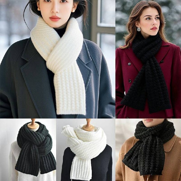white or black scarf