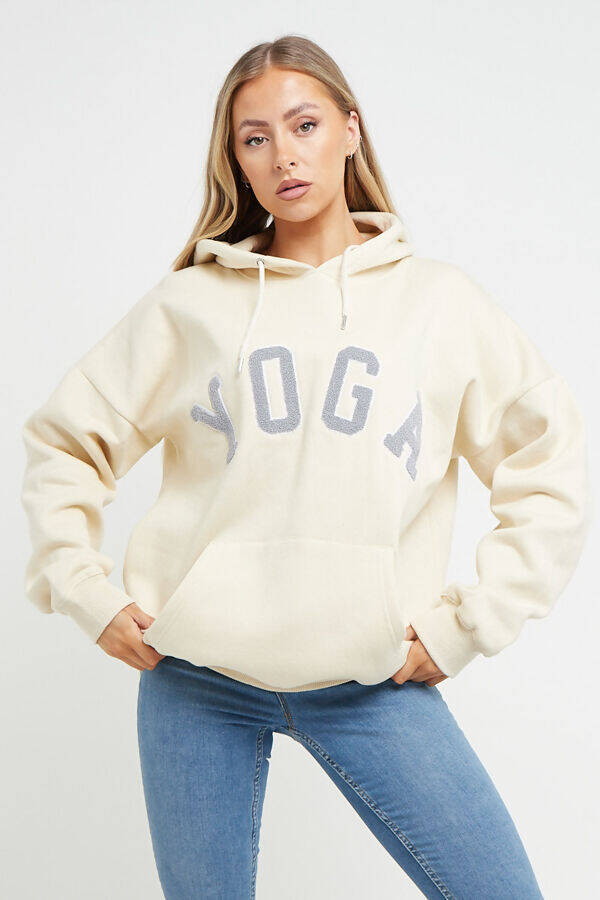 Beige Yoga Hoodie