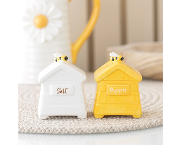 Beehive Salt and Pepper Shakers