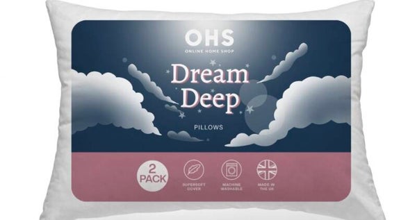 2 Pack Deep Sleep Pillows - White