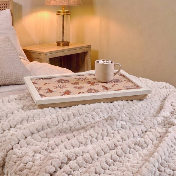 Gingerbread Print Lap Tray