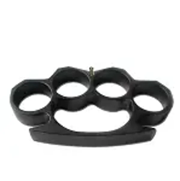 Self Defense Black Metal Buckle Knuckles, Paperweight