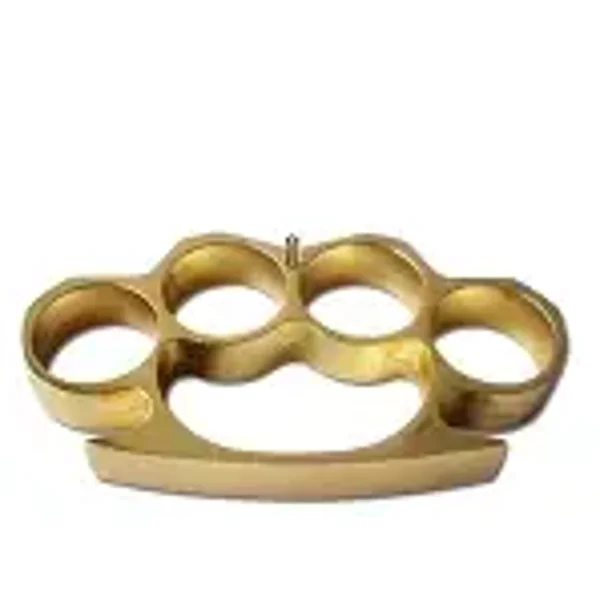 Self Defense Gold Metal Buckle Knuckles, Paperweight