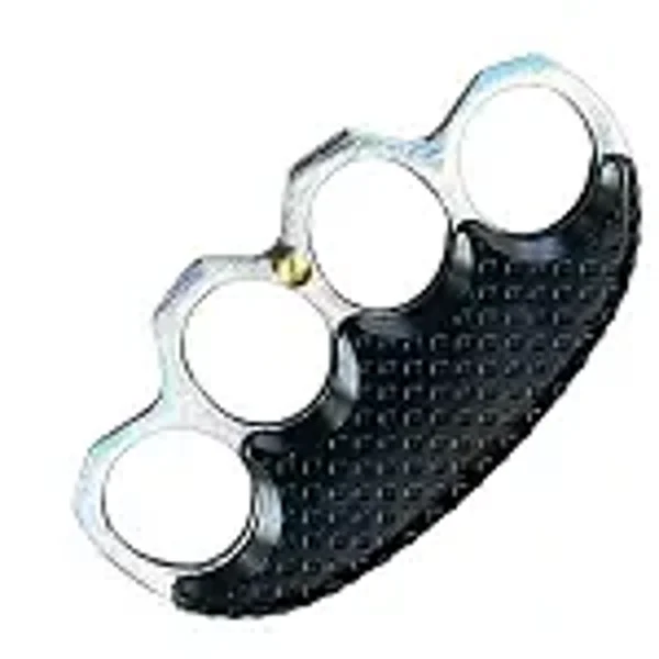 Silver Comfort Grip Metal Knuckles Paperweight Belt Buckle