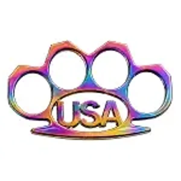 United States Of Pain Knuckleduster Heavy Duty Rainbow Knuckles