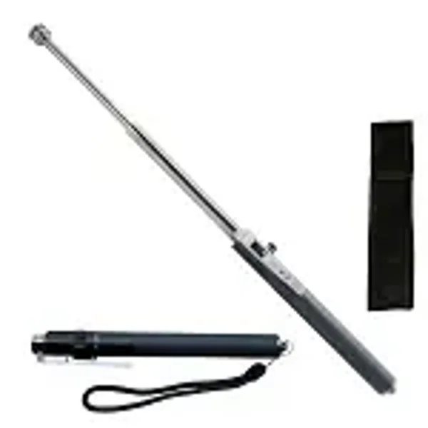 16 Inch Self Defense Automatic Expandable Steel Baton