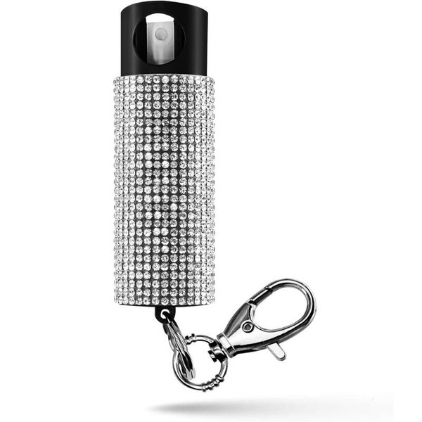 Bling It On Key Ring Self Defense Pepper Spray Mermaid Jeweled Cary Case