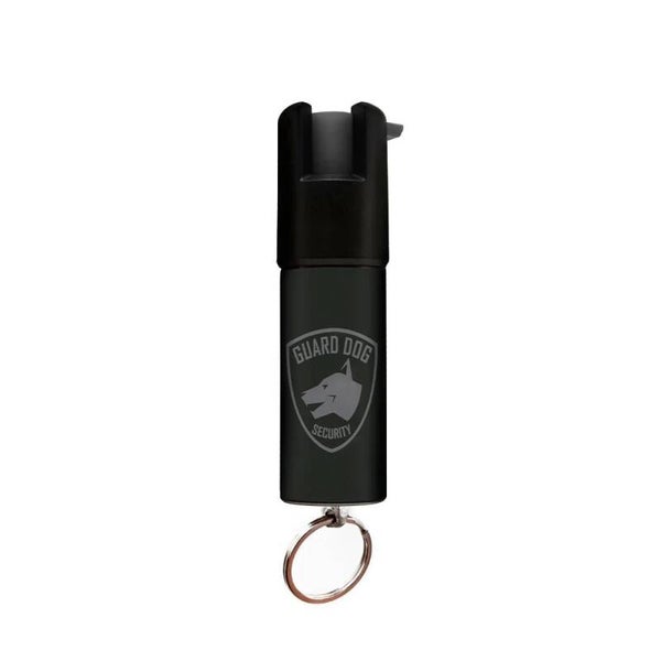 Black Keychain Mini Pepper Spray for Self Defense - Safety Twist Top to Prevent Accident