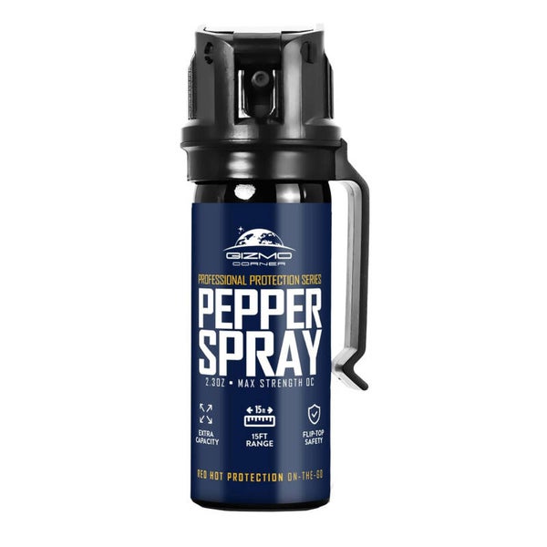 Pepper Spray for Self Defense, Large 2.3 oz Flip Top Safety with Belt Clip