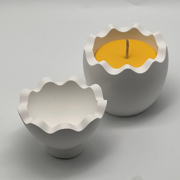 PASEN - jesmonite product - gevuld ei