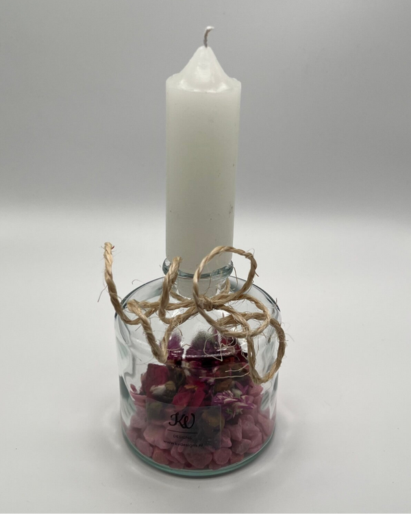 Kaars in glas - 584