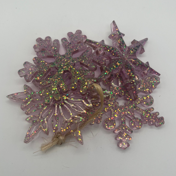 Kersthanger set - galaxy paars