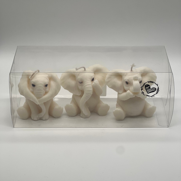Set olifantjes in geschenkdoos