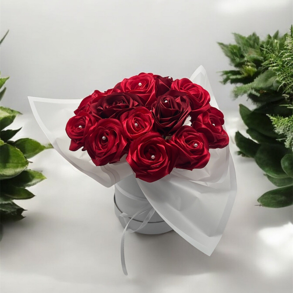 Boeket - rozen rood