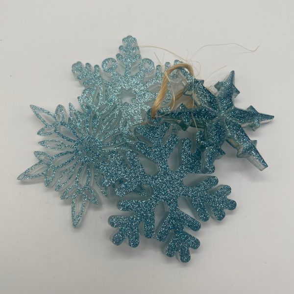 Kersthanger set - licht blauw