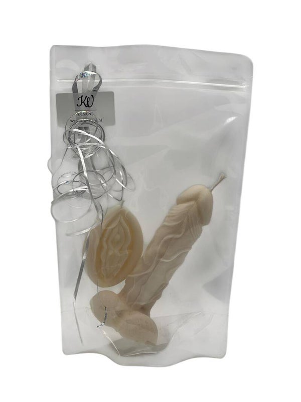 Piemel & Vagina set - Wit