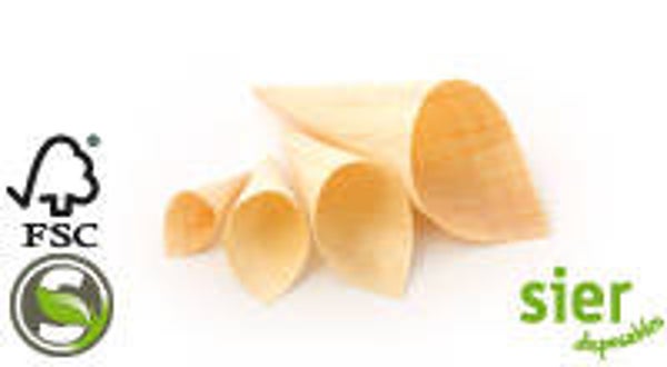 Puntzakje hout 95 x 155/225 mm (50)