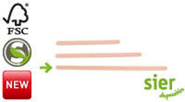 Roerstaafjes hout 140 x 5 x 1mm ds á 1000 st