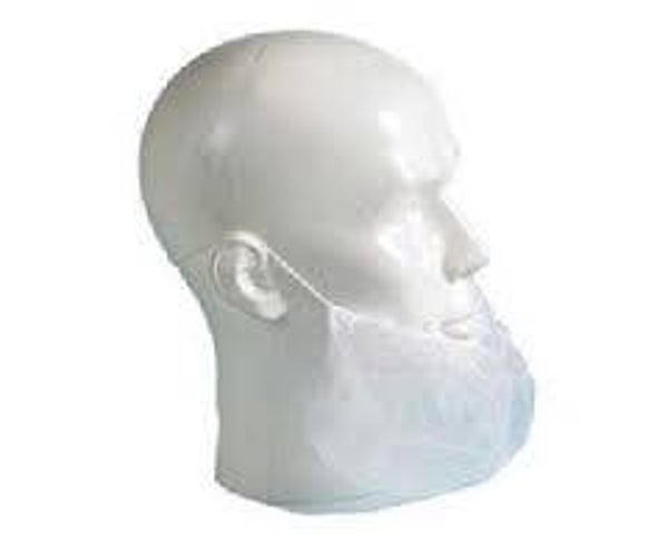 Non-woven Baardmasker - wit (1000)