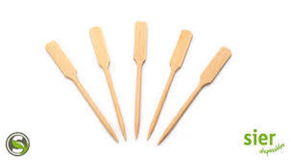 sier prikker bamboe clip plat 90mm (200 st)