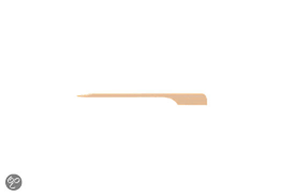 Prikker hout vlag 9cm