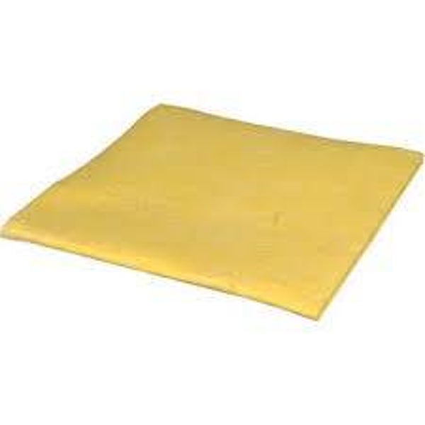 Non-woven Sopdoeken gu geel 38 x 40 cm 140 gr  (50)