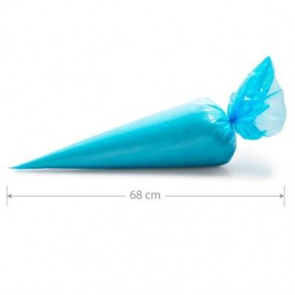 Spuitzakken Cool blue  53 x 28 tra (1 x 100)