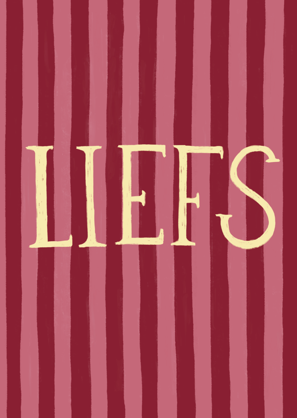 Kaartje "liefs"
