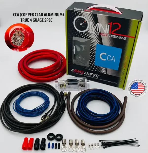 Omni12 Amplifier Install Kit- 4 Gauge CCA