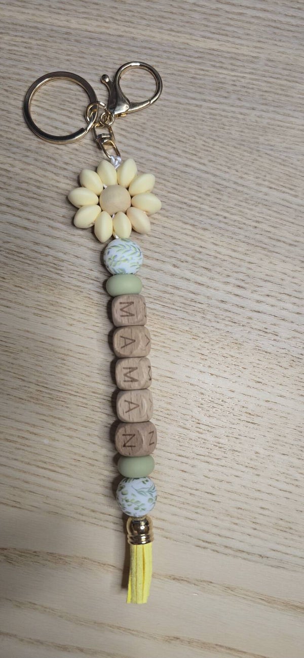 Porte-clés fleur