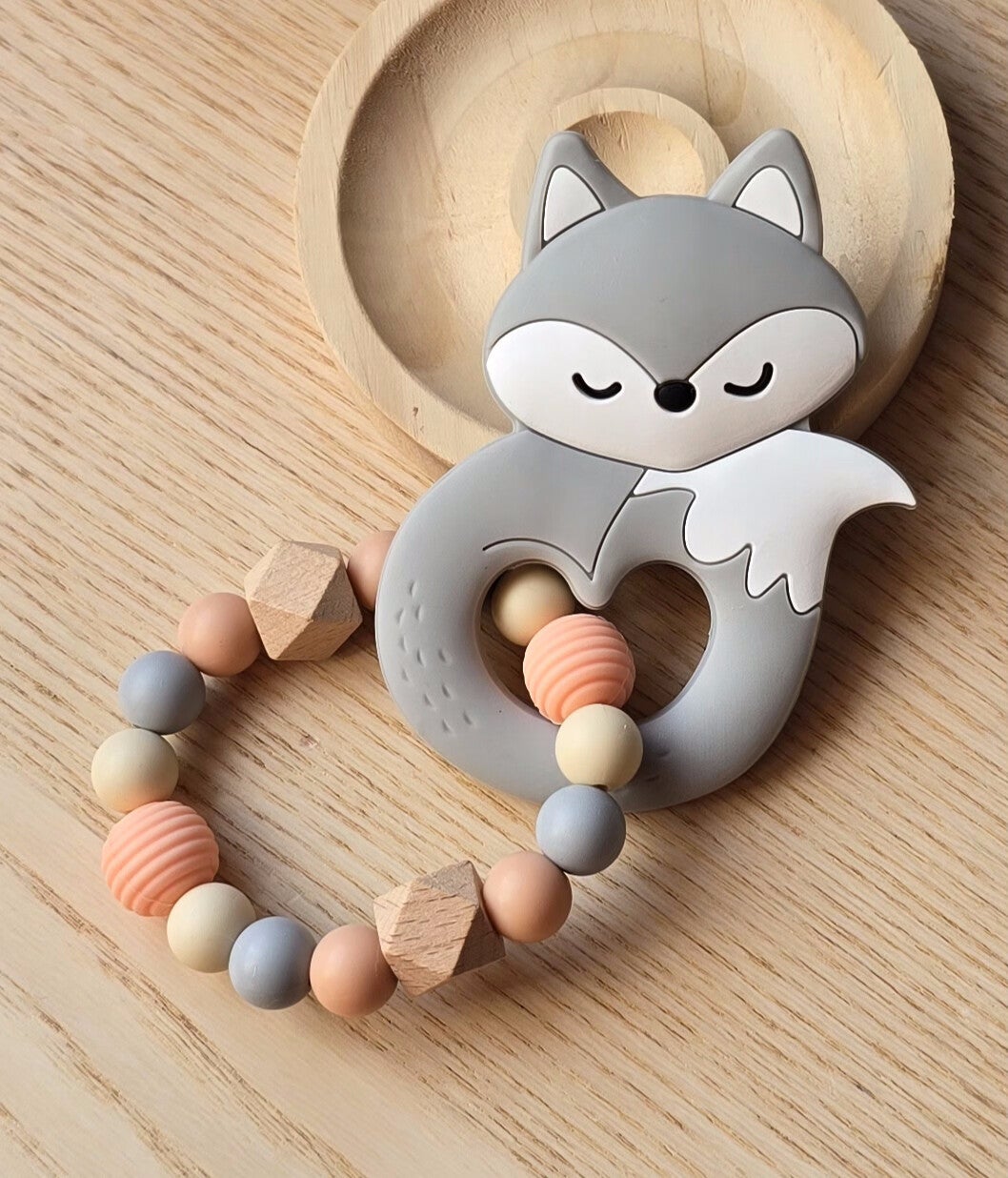 Anneaux dentition renard gris