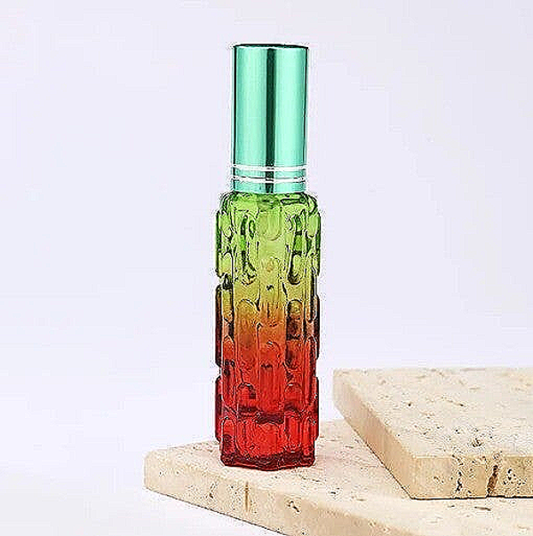 Atomizzatore in vetro da 10 ml rosso/verde