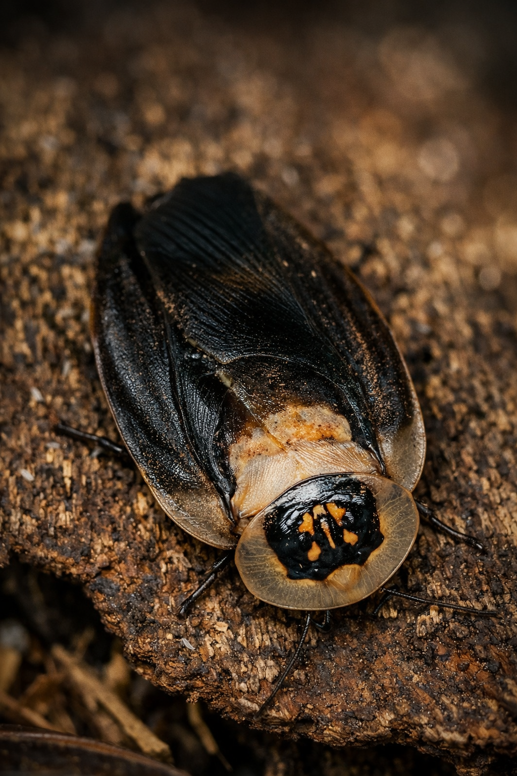Blaberus craniifer black wing - Blatte tete de mort