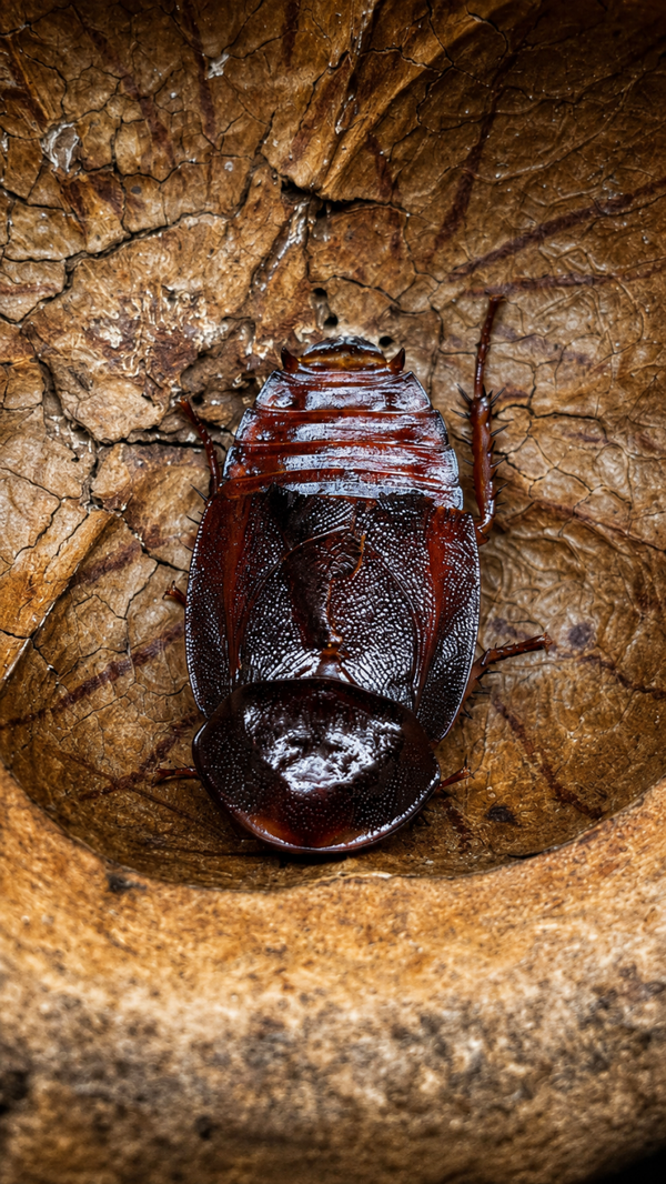 Paradicta rotunda - Blatte Fouilleuse Rouge