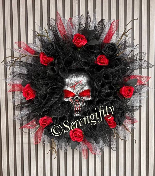 Halloween door decor
