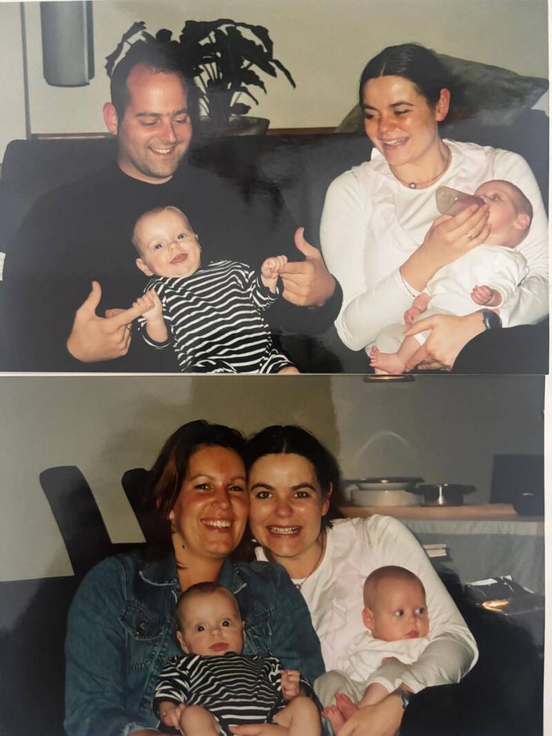 Peggy, Joris morrahof met Daan en Roos