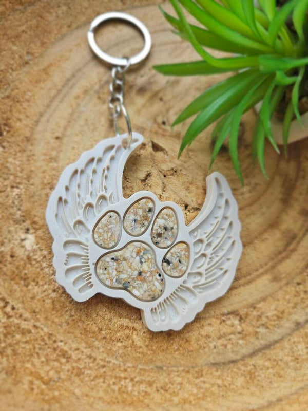 Sleutelhanger; pootje/ vleugels