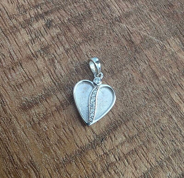 Sterling zilver; Pandora bedel dubbel hart