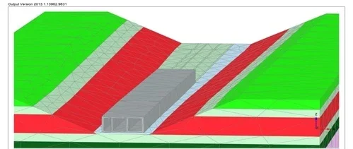 Plaxis 3D berekening van een afzinktunnel