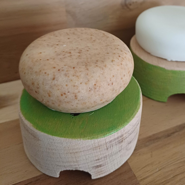 Zeephouder: rond, beuk, groen-naturel