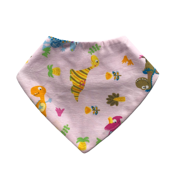 Pink Dinos Dribble Bib