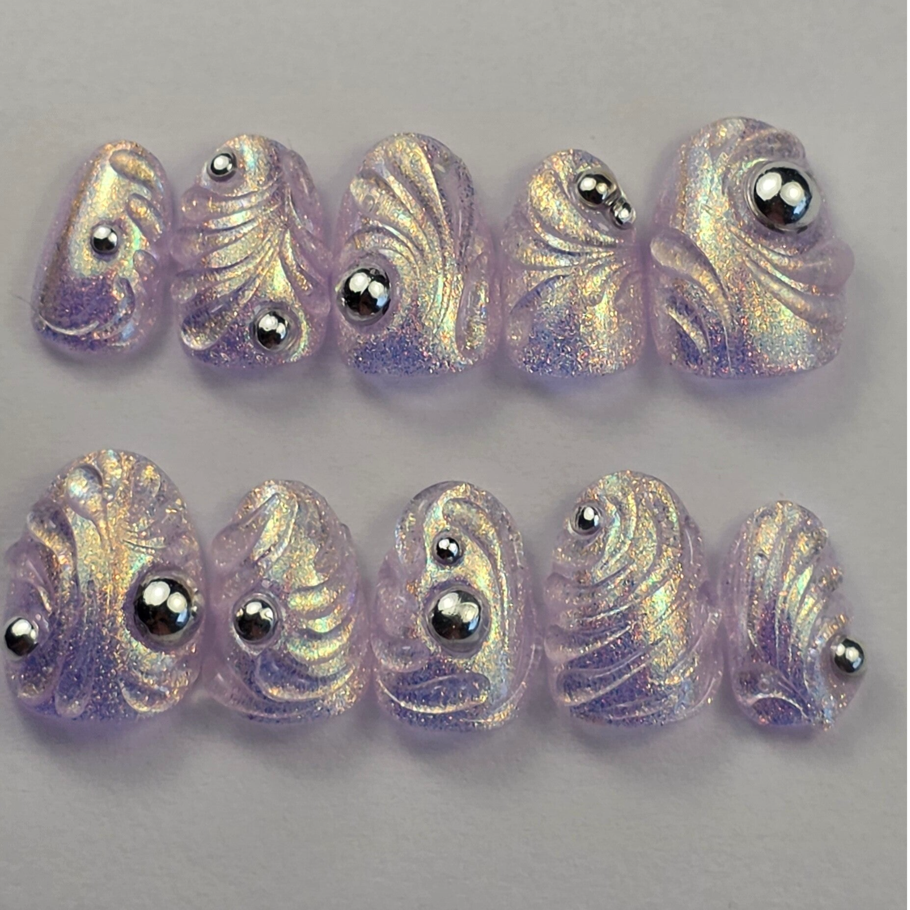 Press-on nails | Liquid Stardust