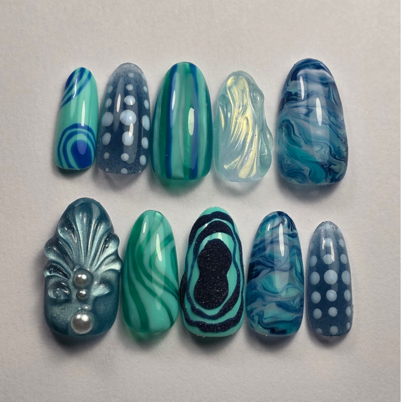 Press-on nails | Lagoon Dream