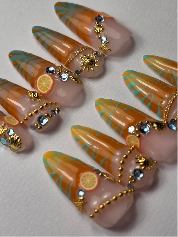 Press-on nails | Spritz Sunset