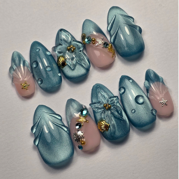 Press-on nails | Mermaid Lagoon